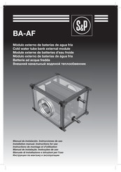 S&P BA-AF Instrucciones De Uso