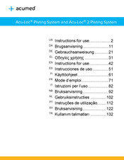 acumed Acu-Loc 2 Instrucciones De Uso