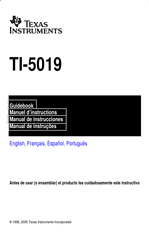 Texas Instruments TI-5019 Manual De Instrucciones