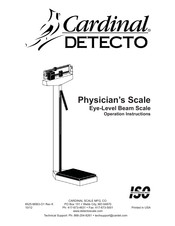 Cardinal Detecto 339 Manual De Instrucciones