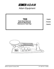 Adam Equipment TBB2610T Manual De Instrucciones