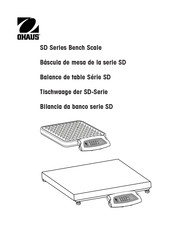 OHAUS SD Serie Manual De Instrucciones