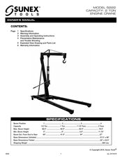 Sunex Tools 5222 Manual De Operation