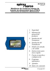 Spirax Sarco UTM10 Serie Instrucciones De Instalación Y Mantenimiento