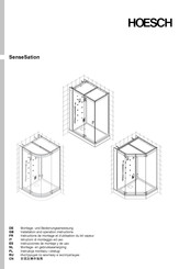 HOESCH SenseSation XR Instrucciones De Montaje