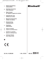EINHELL BG-CS 235 E Manual De Instrucciones