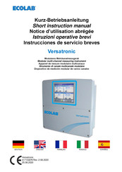 Ecolab Versatronic Instrucciones De Servicio Breves