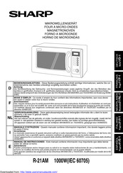 Sharp R-21AM Manual De Instrucciones