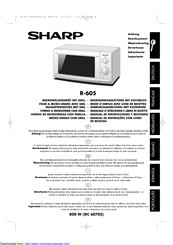 Sharp R-605 Manual De Instrucciones