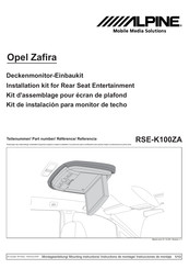 Alpine RSE-K100ZA Instrucciones De Montaje