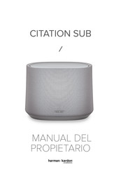 Harman Kardon CITATION SUB Manual Del Propietário