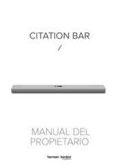 Harman Kardon CITATION BAR Manual Del Propietário