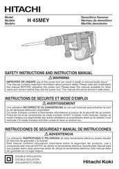 Hitachi H 45MEY Manual De Instrucciones