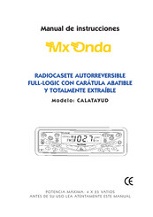 Mx Onda CALATAYUD Manual De Instrucciones