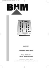 BHM DJ-FIRST Manual De Instrucciones