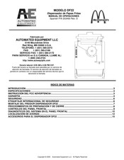 AUTOMATED EQUIPMENT DF22 Manual De Operaciones