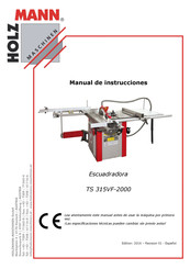 HOLZMANN MASCHINEN TS 315VF-2000 Manual De Instrucciones