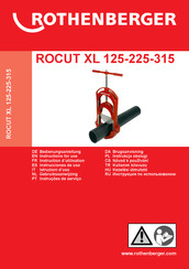 Rothenberger ROCUT XL 125 Instrucciones De Uso