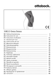 Ottobock 50K15 Genu Sensa Instrucciones De Uso