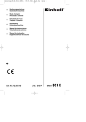 EINHELL BT-BD 801 E Manual De Instrucciones