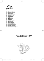 Pontec PondoSkim 12 V Instrucciones De Uso