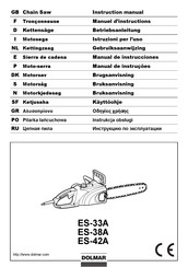 Dolmar ES-33A Manual De Instrucciones