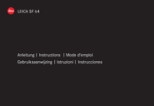 Leica SF 64 Manual De Instrucciónes, Uso Y Manutención