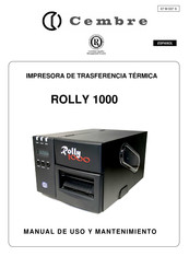 Cembre ROLLY 1000 Manual De Uso Y Mantenimiento