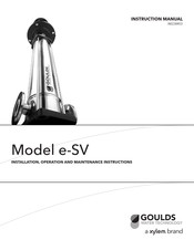 Xylem Goulds 3SV Manual De Instrucciones