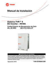 Trane TVR II 86 MBH Manual De Instalación