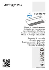 mundoclima MUSTR-30-H9 Manual De Instalación Y Usuario