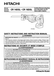 Hitachi CR 18DSL Manual De Instrucciones