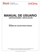 RECAL UNIPOOL-21 Manual De Usuario