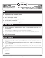 Suncast G12SKA Manual Del Propietário