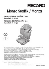 RECARO Monza Instrucciones De Montaje