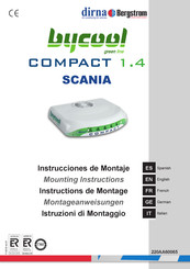 dirna Bergstrom bycool green line COMPACT 1.4 SCANIA Instrucciones De Montaje