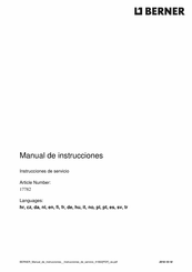 Berner 17782 Manual De Instrucciones