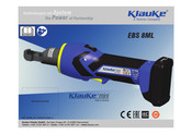 Textron Klauke mini EBS 8ML Manual De Instrucciones