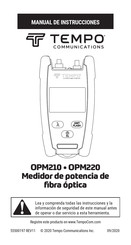 Tempo Communications OPM210 Manual De Instrucciones