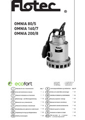 Flotec OMNIA 80/5 Manual De Uso Y Manutención