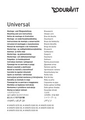 Duravit Universal Serie Instrucciones De Montaje Y Conservación