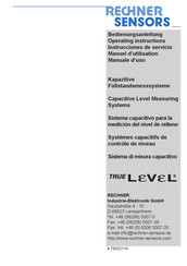 Rechner Sensors TrueLevel KFS-1-L-M-VA Serie Instrucciones De Servicio