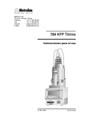 Metrohm 784 KFP Titrino Instrucciones Para El Uso