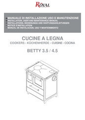 Royal Betty 4,5 Manual De Instrucciones Para El Instalador Y El Usuario