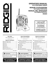 RIDGID R84084 Manual Del Operador