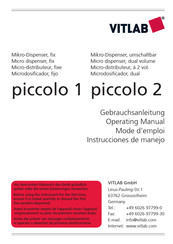 VITLAB piccolo 2 Instrucciones De Manejo