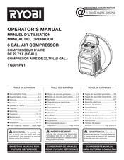 Ryobi YG601PV1 Manual Del Operador