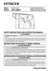 Hitachi DH 24DV Manual De Instrucciones