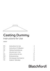 Blatchford Casting Dummy 559019 Instrucciones De Uso