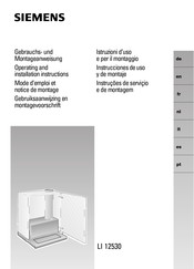 Siemens LI 12530 Instrucciones De Uso Y De Montaje